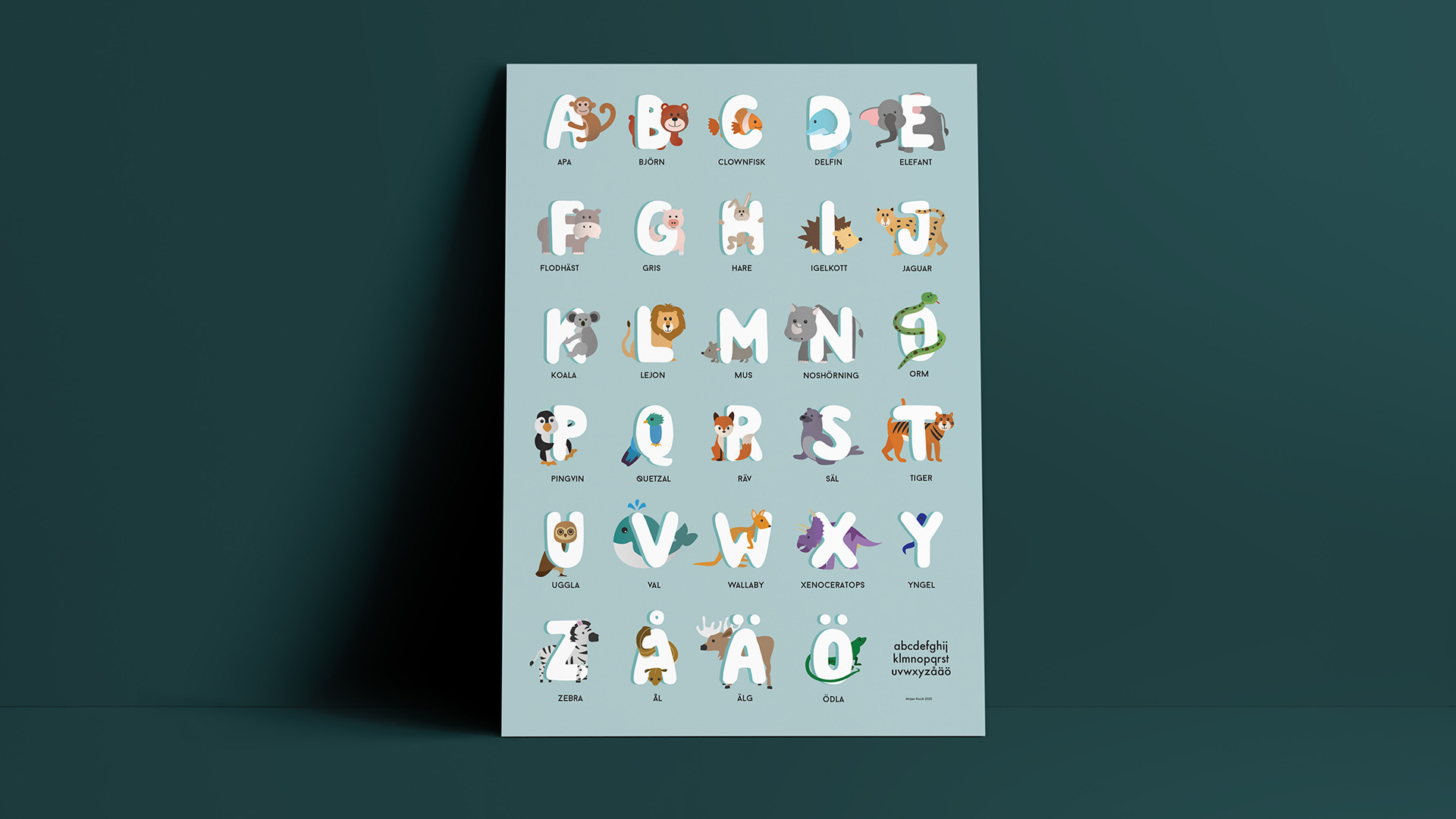 Alphabet poster